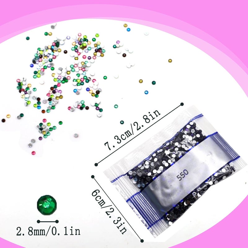 THUTEP 10000 Pieces Shiny 5D Diamond Art Painting Beads, Single Color Code:550, Rhinestones Accessories for Crafting, Round Beads Art Replacement for DIY Craft Diamond Art Painting Accessories (550) - Image 3